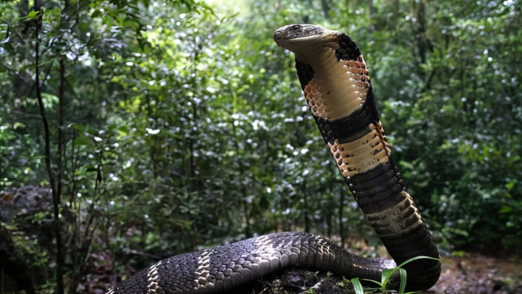 最凶毒ヘビランキング　第6位　キングコブラ