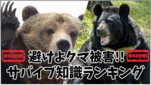 避けよクマ被害!!サバイブ知識ランキング