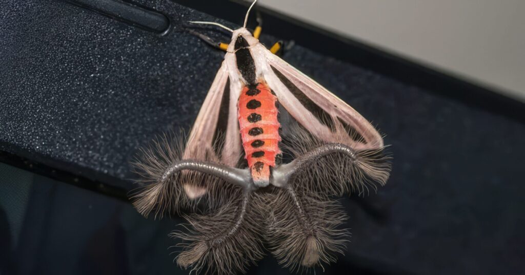 びっくり昆虫ランキング　第6位　クロスジヒトリ